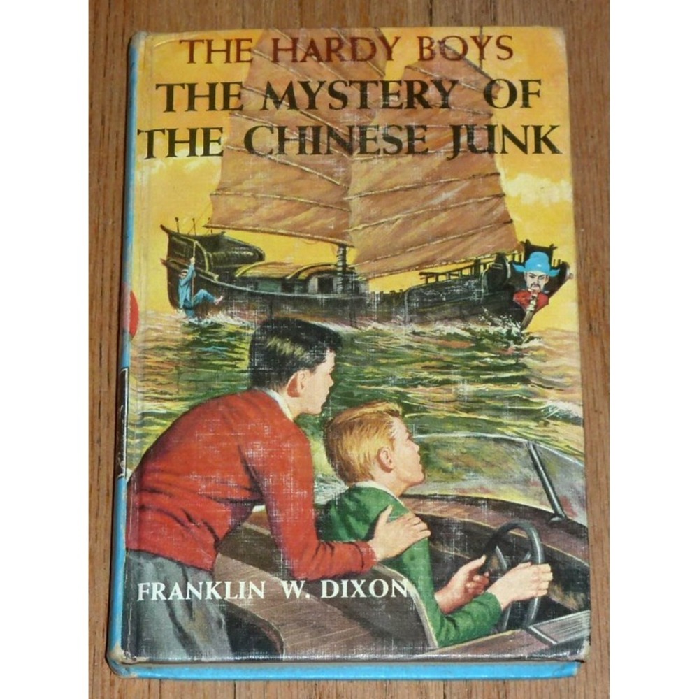The Hardy Boys VIntage #39 MYSTERY OF THE CHINESE JUNK 1960 HC Franklin W Dixon